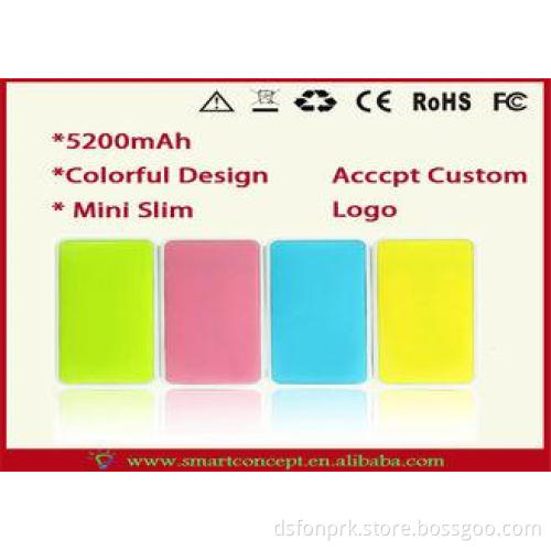 5200mah Dual USB Smartphone External Power Pack With LED Li